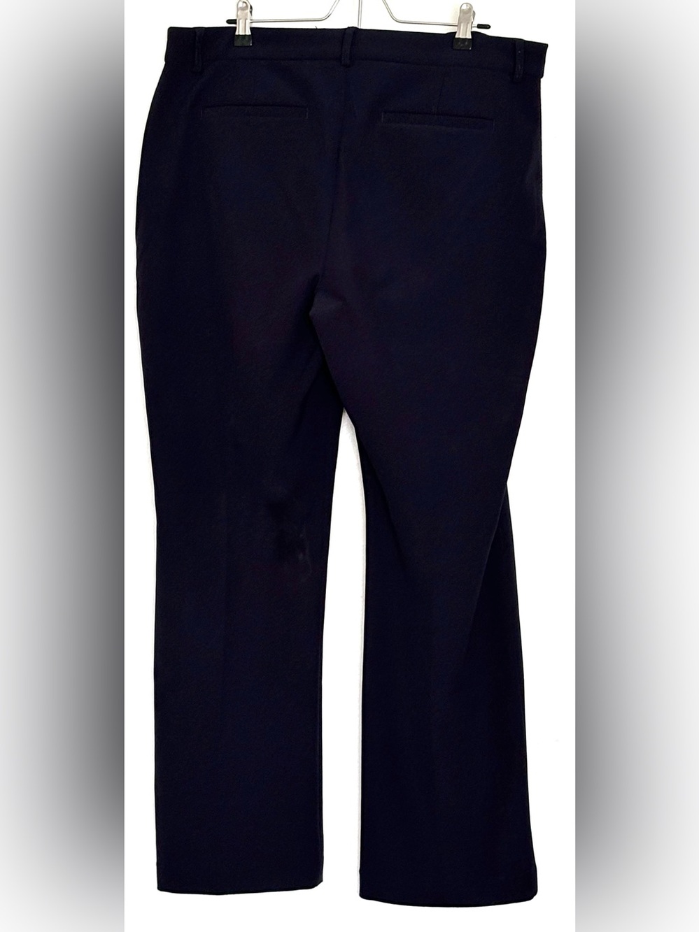 Express Editor Mid Rise Bootcut Dress Pants Navy Size 14 Short - Picture 2 of 5